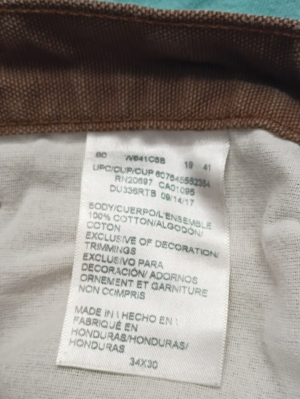 Dickies Men’s Brown Cargo Work Pants - Classic Utility Trousers - Picture 5 of 5